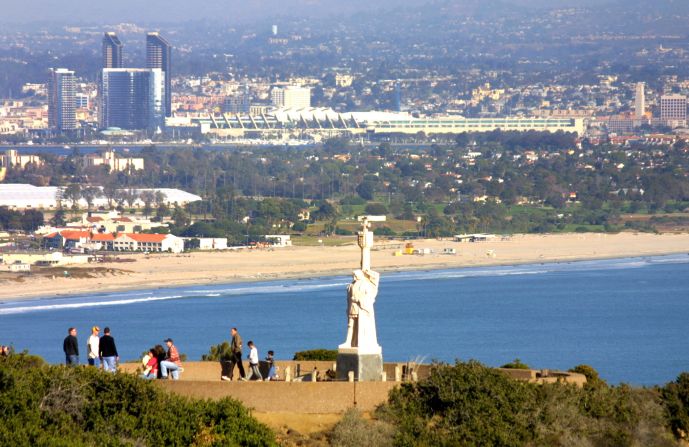 Cabrillo National Monument in the San Diego neighborhood of Point Loma was one of the author's hangouts in high school, and the National Park Service site is a wonderful spot to see the city. 