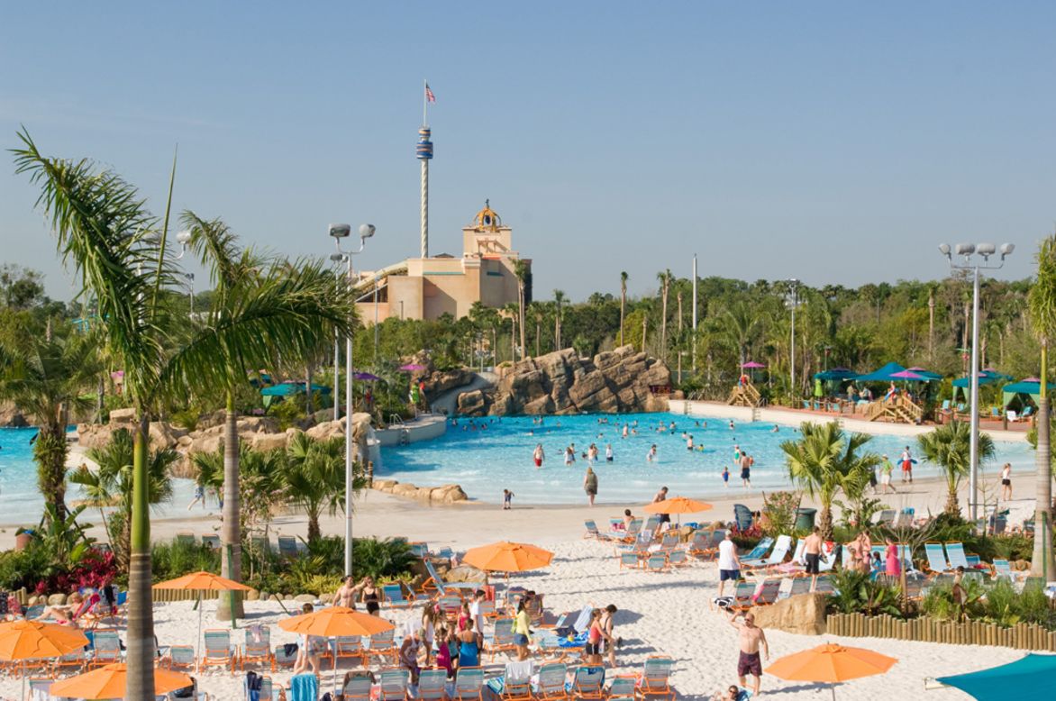 Aquatica's gardens have 250 species of shrubs, grasses and vines. The entire park contains 3.3 million gallons of water kept at a temperature of 82 degrees. Private cabanas are available to rent.