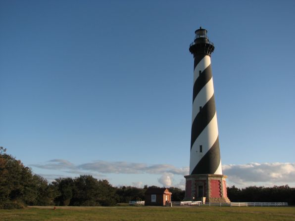 Cape Hatteras Lighthouse was moved in 1999 to save it from erosion caused by the gradual westward migration of the Outer Banks.