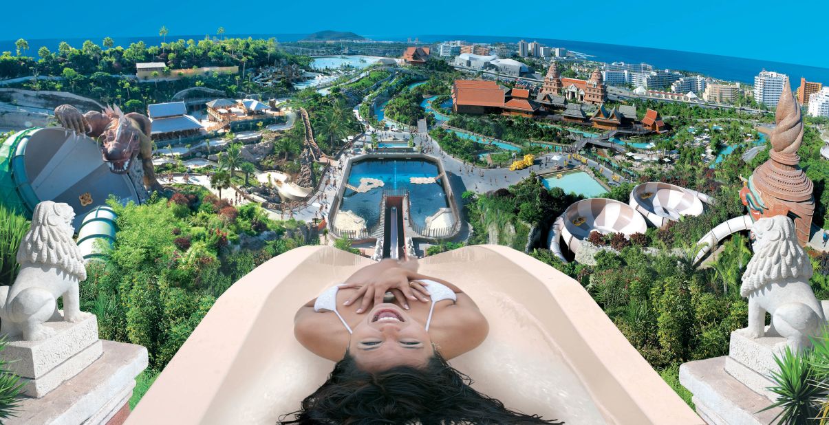 This Thai-themed water park offers surf lessons in the wave pool, which is capable of creating waves up to nine feet (three meters) high. 