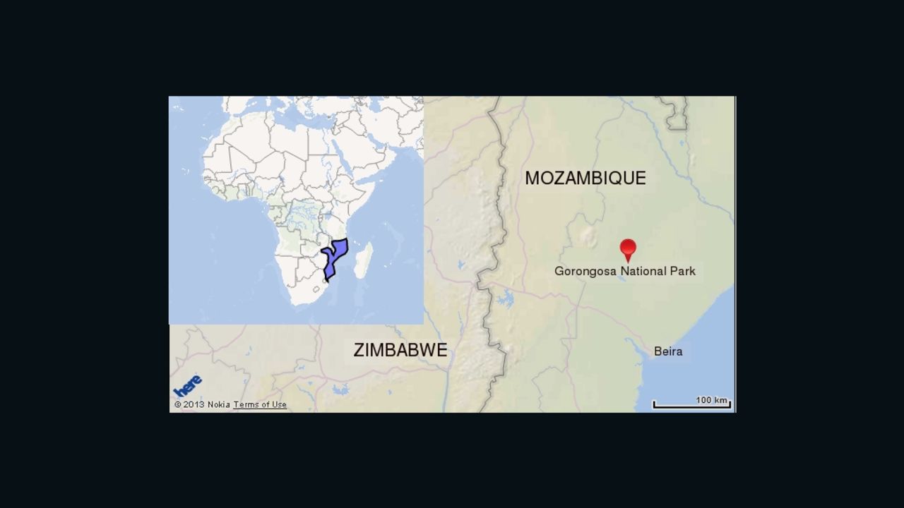 Gorongosa National Map. Click to expand