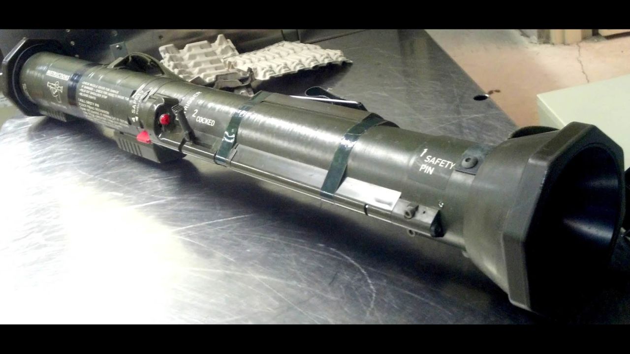 An AT4 rocket launcher was found in checked baggage at Arnold Palmer Regional Airport in Latrobe, Pennsylvania.