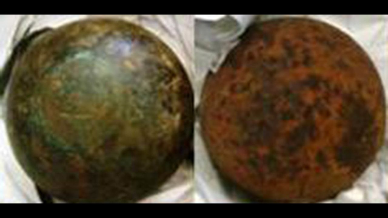Two cannonballs were found in luggage at Hawaii's Kahului Airport.