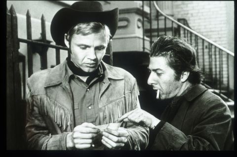 <strong>"Midnight Cowboy" (1969)</strong><strong>:</strong> This award-winning classic stars Jon Voight, left, as a young Texas dishwasher named Joe Buck who packs up and moves to New York City where he tries to survive as a male prostitute. Dustin Hoffman also stars. <strong>(Amazon)</strong>