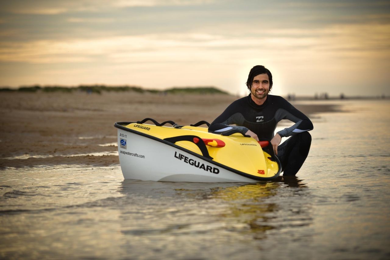 Is it a Jet Ski? Is it a surfboard? No, it's a one-man watercraft powered solely by the sun.