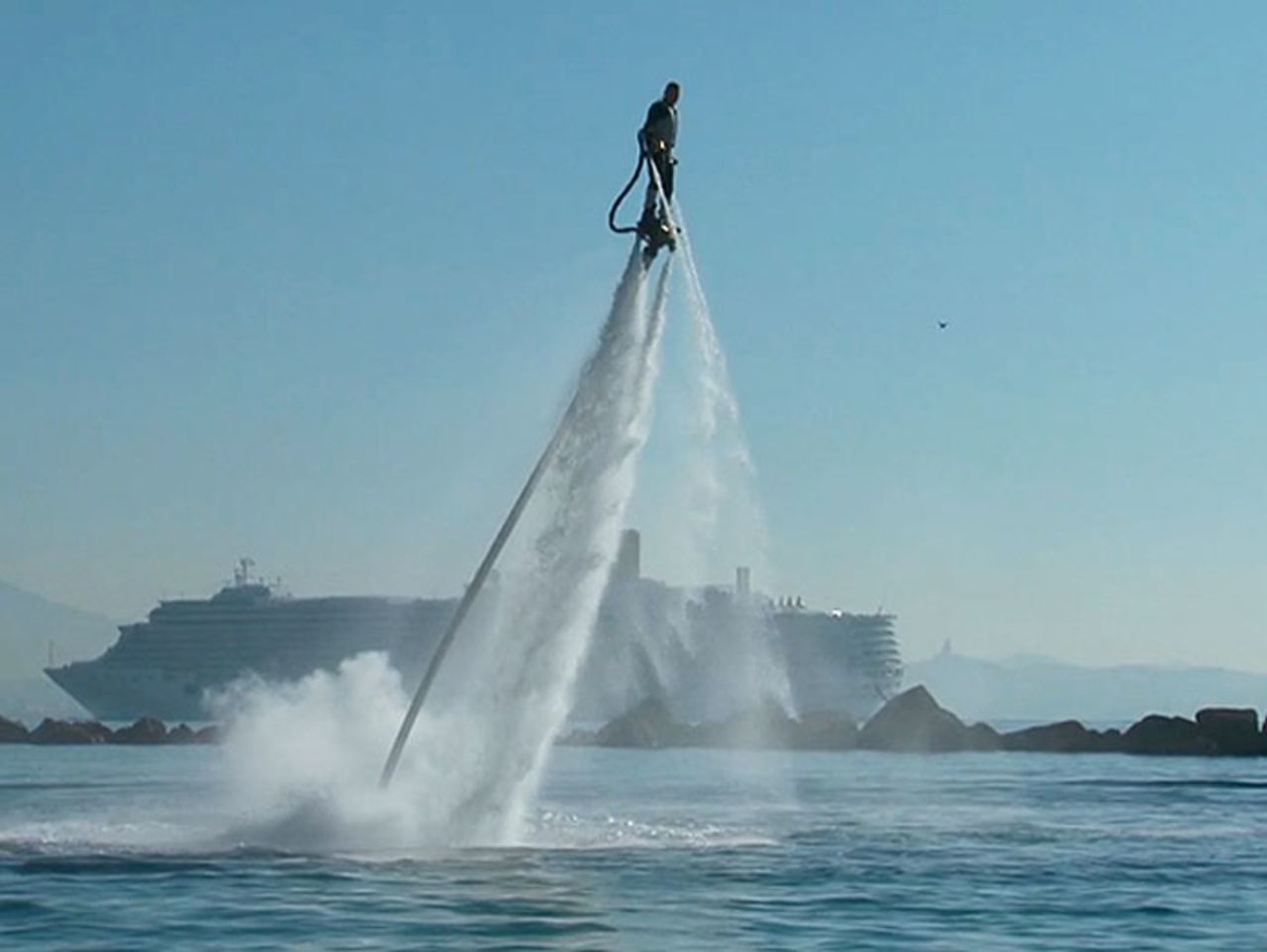 A similar concept but for leisure, Flyboarding allows you to soar through the skies like you're Iron Man. The device channels the water through a long hose that in turn connects to a pair of jet boots. 