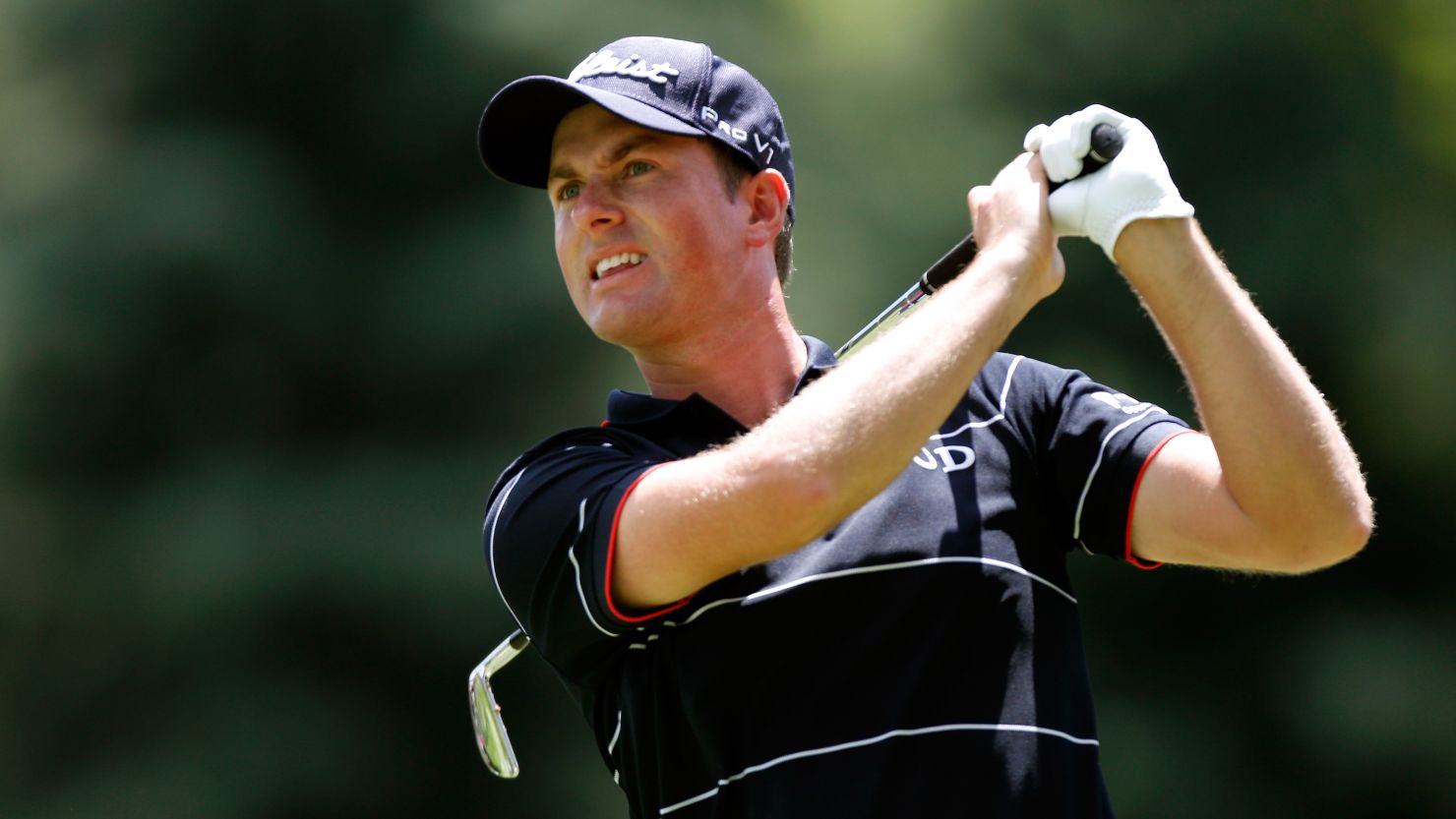 Webb Simpson shot a first round 64 on the opening day of the Bridgestone Invitational at Firestone Country Club.