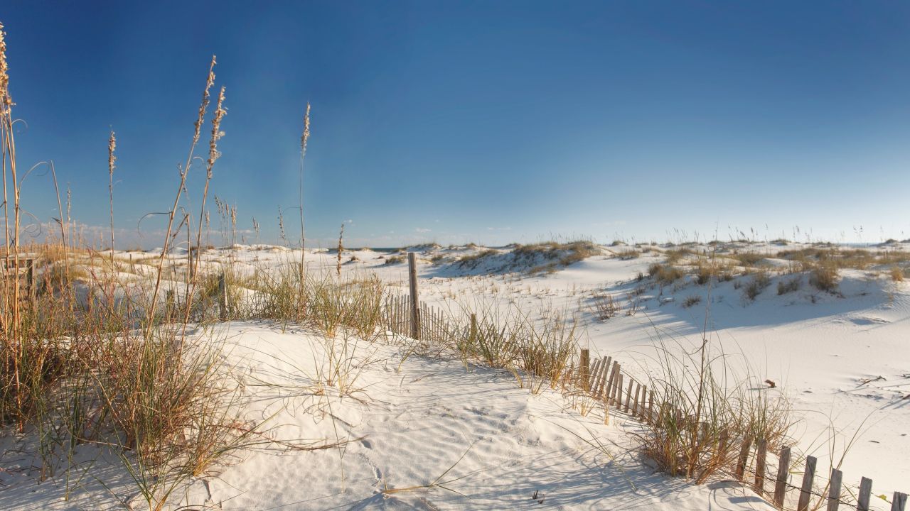 A short drive to an uncrowded beach such as Gulf State Park in Alabama can provide a much-needed mental break. Just check to make sure the beach is open.