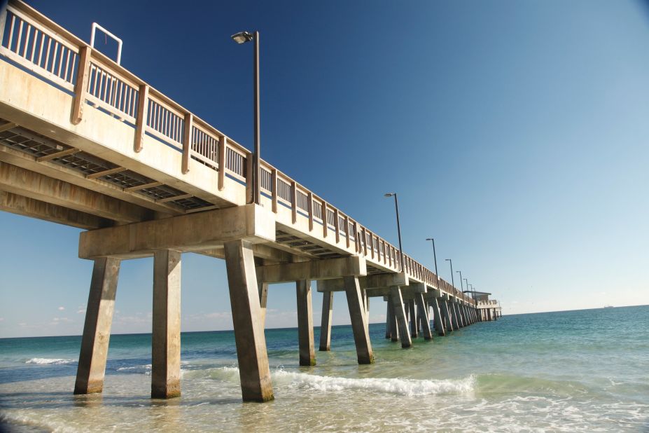 With its predecessor destroyed by Hurricane Ivan in 2004, <a href="http://www.alapark.com/GulfState/Gulf%20State%20Park%20Pier/" target="_blank" target="_blank">Gulf State Park's pier</a> opened in 2009 claiming the title of largest pier on the Gulf of Mexico at 1,540 feet long and 41,800 square feet. The new pier features 2,448 feet of fishing space.