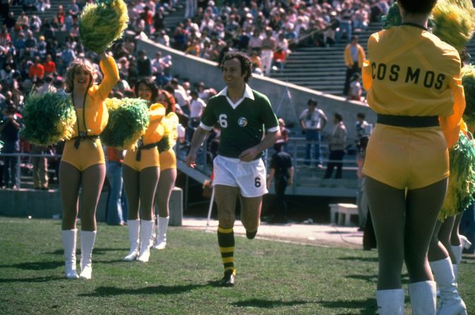 Franz Beckenbauer was captain of the West Germany team which lifted the 1974 World Cup. The Bayern Munich icon won three NASL Soccer Bowls with the Cosmos between 1977 and 1980.