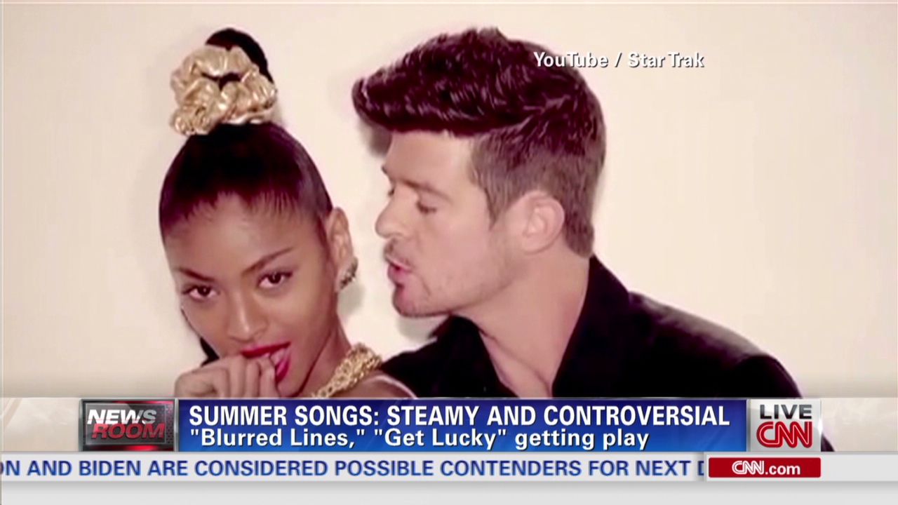 Love it or hate it, you couldn't escape "Blurred Lines" this summer. Robin Thicke's Marvin Gaye-inspired jam became a No. 1 hit, even while mired in controversy (first about the nearly nude models in the music video, and then about the single's suggestive lyrics, and then ... <a href="http://www.cnn.com/2013/08/26/showbiz/music/miley-cyrus-mtv-vmas-gaga">well, you know</a>).