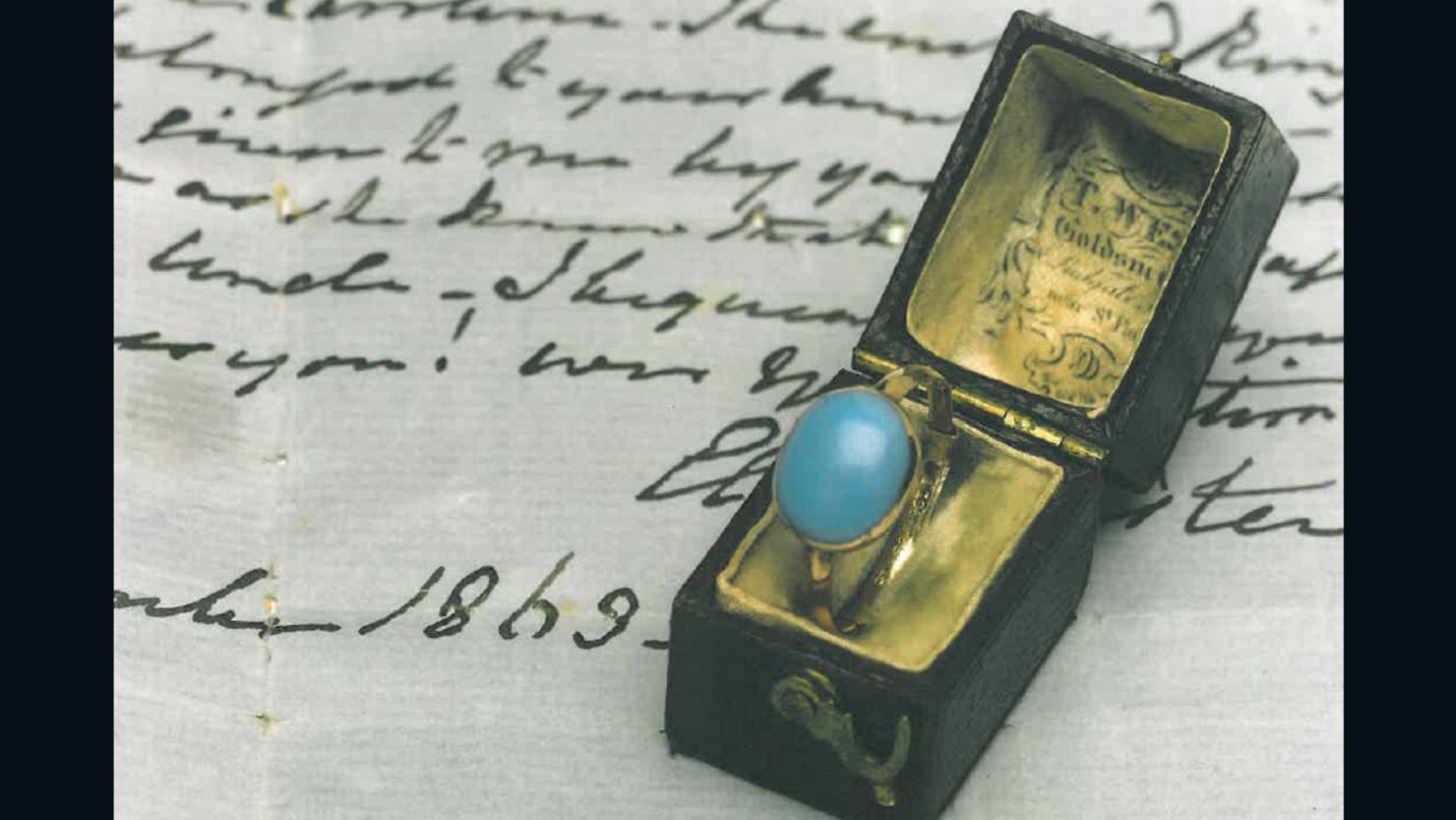 The ring that once belonged to English novelist Jane Austen was sold in a contemporary box with notes on its provenance.