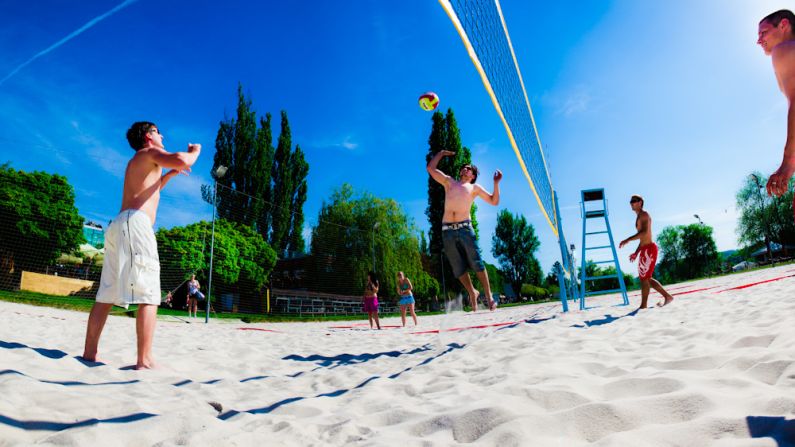 This Czech beach may be 103 this year, but it doesn't feel old, with all manner of activities including volleyball and petanque. There's a nudist section, too.