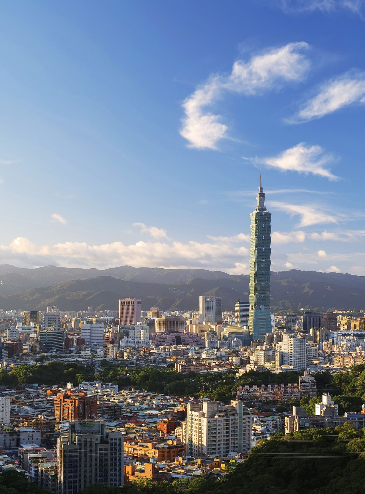 Towering over the capital city, Taipei 101 once held the title of world's tallest building.