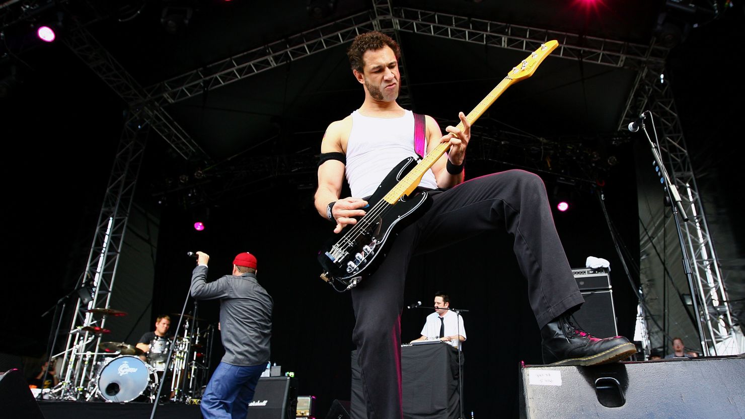 'Evil' Jared Hasselhoff of the band Bloodhound Gang performs on stage in 2009 in Australia. 