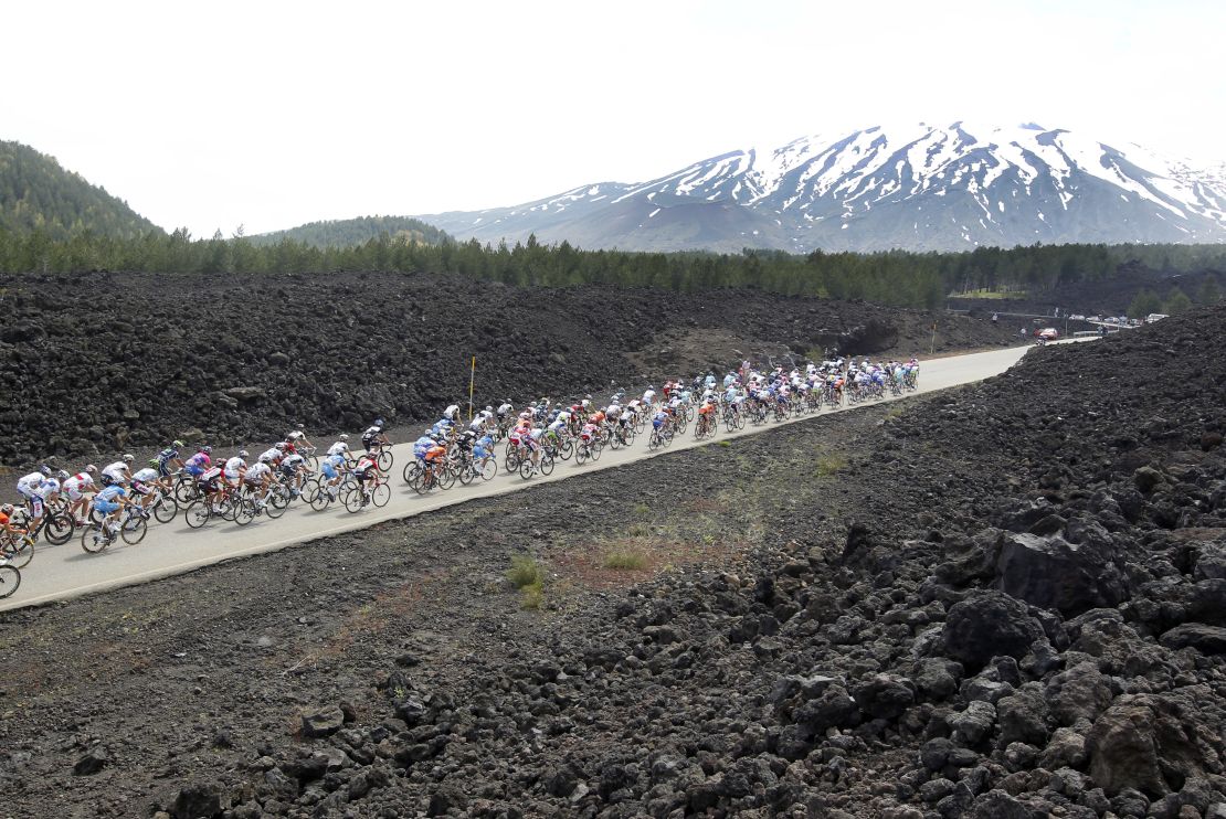 Mt. Etna, the world's second most active volcano, is in Italy.