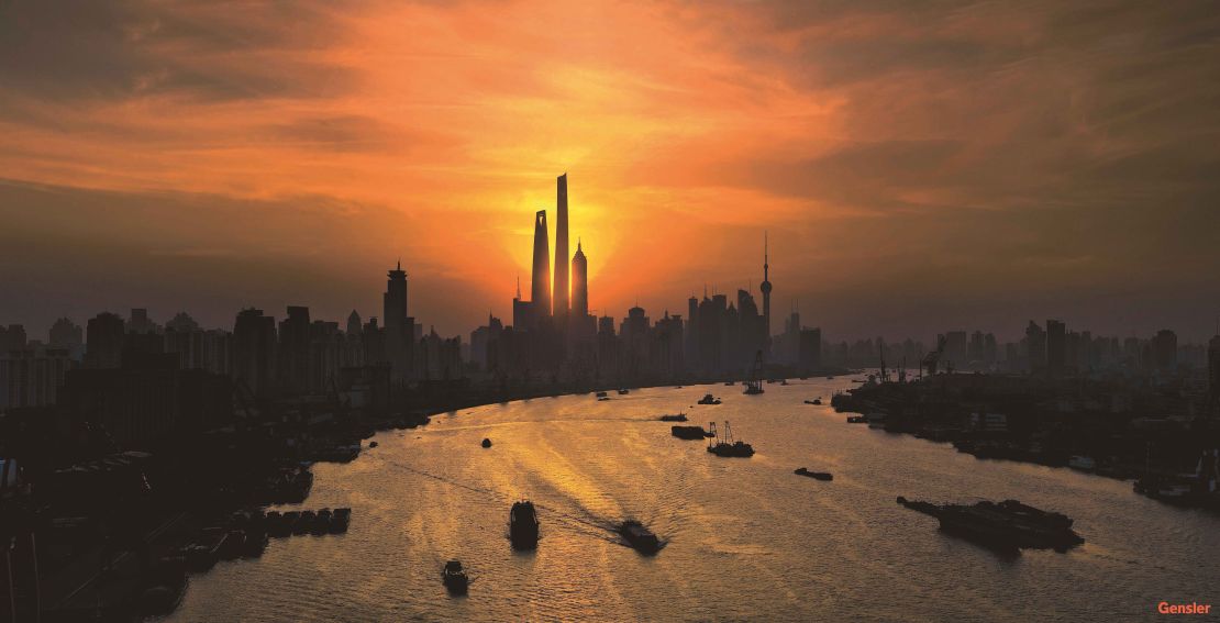 Completed in 2015, Asia's tallest building surpasses the Shanghai World Financial Center and the Jin Mao Tower in Shanghai's Pudong district. Estimated to cost $2.4 billion, its completion marked the end of a project in the financial district stretching back to 1993.

Height: 632m (2073ft) 
Floors: 128
Architect: Jun Xia, Gensler