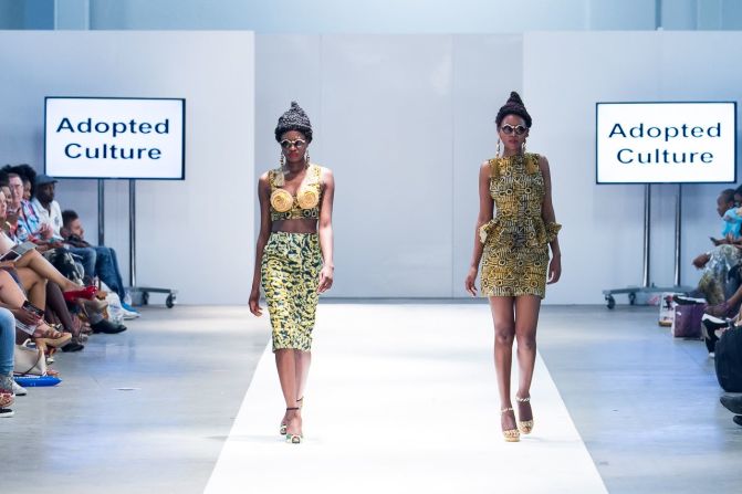 Creations by "Adopted Culture," a label founded by Nana Afua Antwi.