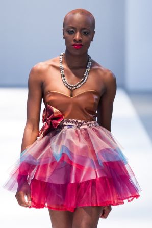 Organizers say the event is a platform for established and up-and-coming designers to showcase their talents to the world. <em>Outfit: Bello Designs .</em>