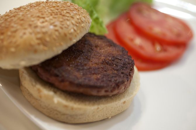 The world's first test-tube burger, <a href="index.php?page=&url=http%3A%2F%2Fcnn.com%2F2012%2F08%2F13%2Ftech%2Finnovation%2Flab-grown-meat">grown in a laboratory from a cow's stem cells</a>, was served and eaten in London today. Scientists believe artificial meat could be sold in supermarkets within five to 10 years