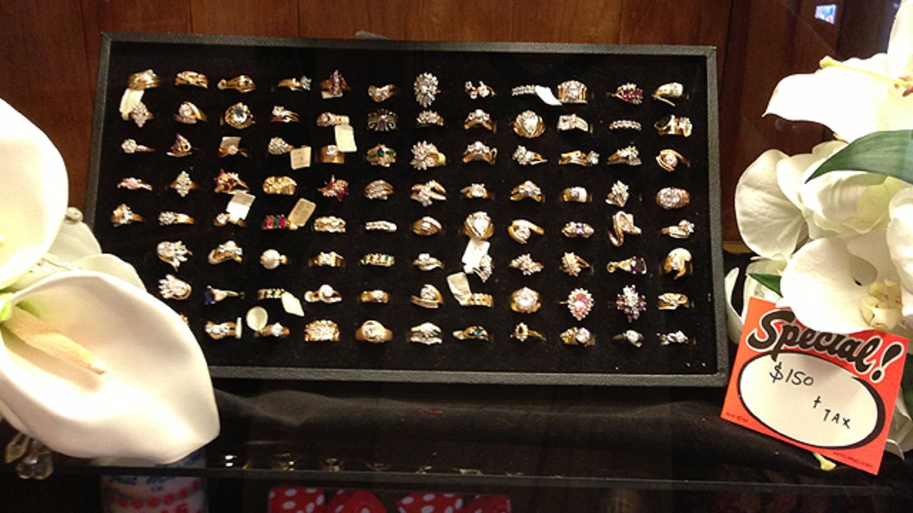 No ring? No problem! Viva Las Vegas has a wide selection, all priced at a bargain $150.