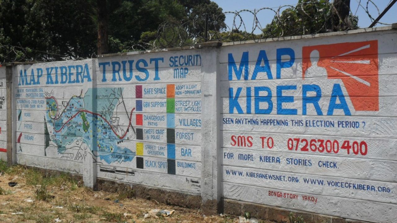 Mobile phones are helping African citizens hold their governments to account, says Loren Treisman.<br /><br /><a href="http://www.mapkibera.org/" target="_blank" target="_blank">Map Kibera Trust</a> has used mapping information from mobiles to create a security map on two walls in Kibera, Nairobi. Wall painting helped provide security information during Kenya's general election, showing political and trouble hotspots in the area.
