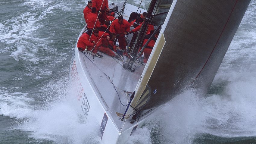 16 Jun 2001: GBR Challenge, the British America's Cup Team boat, skippered by Peter Harrison in action during the Hoya Round the Island Race off the Isle of Wight in England. \ Mandatory Credit: Clive Mason /Allsport 
