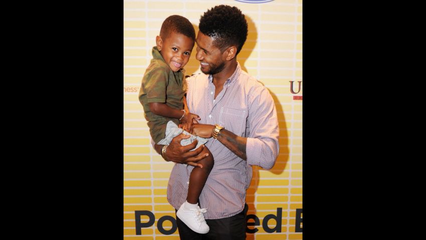 Usher and his son, Usher Raymond V, attend Usher's New Look Foundation - World Leadership Conference & Awards 2011 in Atlanta, Georgia.