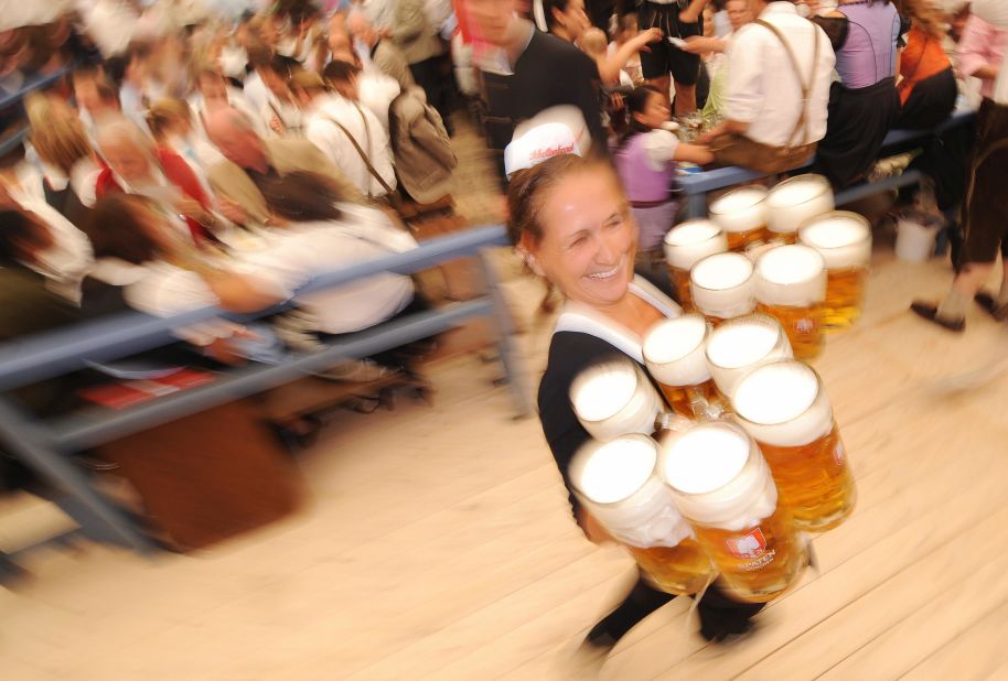 Octoberfest, Munich's ode to beer, may be the largest food and drink festival in the world. The 16-day event attracts upwards of six million visitors each year.