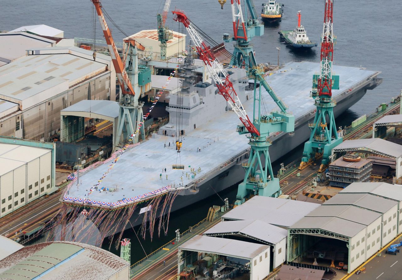 The Japan Maritime Self-Defense Force insists its new ship is not an aircraft carrier and will not be used to launch military jets.