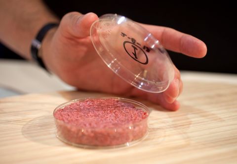 On August 5, 2013, the world's first stem cell burger was cooked and eaten in London. The brainchild of Maastricht University's Mark Post, the burger was made of 20,000 small strands of meat grown from a cow's muscle cells, took three months to create and cost $330,000 to develop.