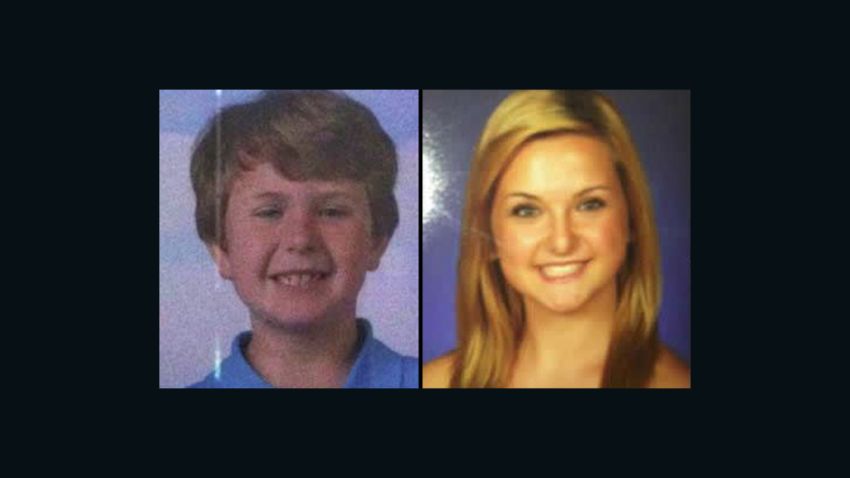Ethan, 8, and Hannah, 16. Authorities in Southern California have issued an Amber Alert for a 16-year-old girl and her 8-year-old brother after their mother and another child was found dead inside a burned-out house Monday. The San Diego County Sheriff's Department has named James Lee DiMaggio, a friend of the mother's, as the suspect.