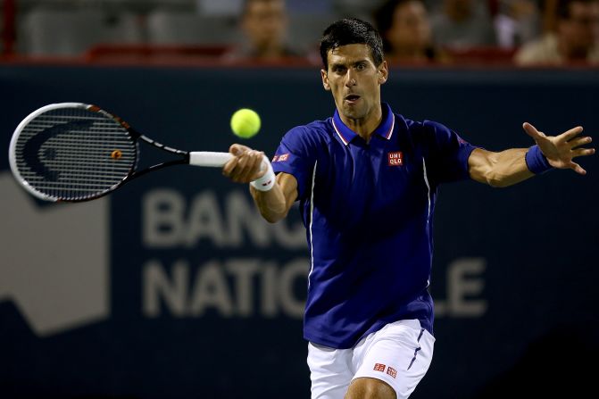 Djokovic improved to 21-2 on hard courts this season. He won the Australian Open in January and has appeared in the last six hard-court finals in grand slams. 