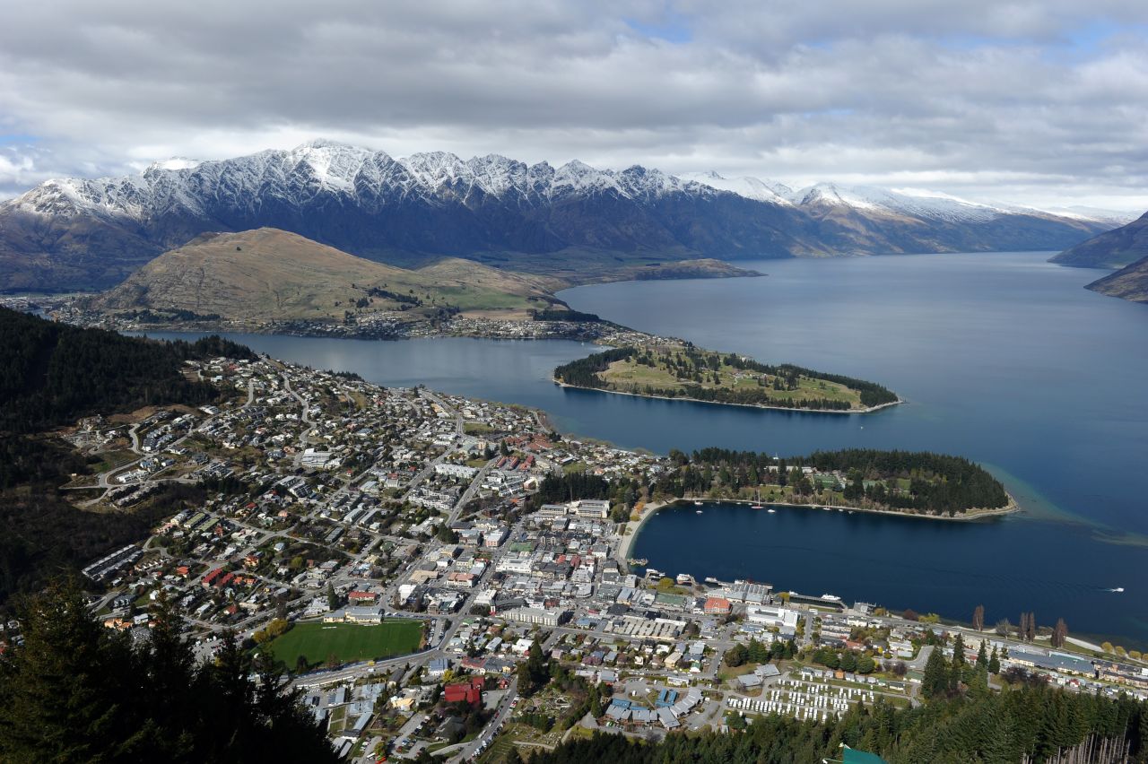 Set on New Zealand's longest lake, Queenstown placed fourth on the best hotels list, earning a score of 8.28. 