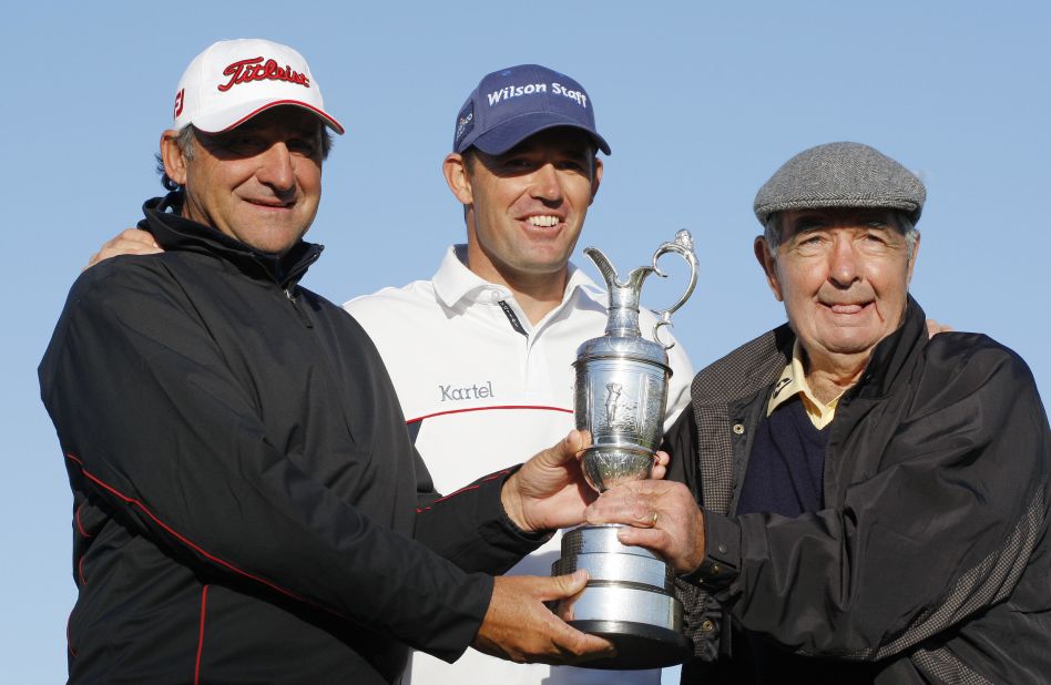 Dr. Bob Rotella (left) has worked with some of golf's biggest names on the mental side of what can be a very lonely pursuit. His prowess has helped plenty of players realize their dreams, like three-time major champion Padraig Harrington of Ireland (center).