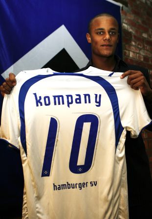 His performances earned him a move to German club Hamburg in 2006. A serious achilles injury limited Kompany to just six appearances in his first season in Germany.