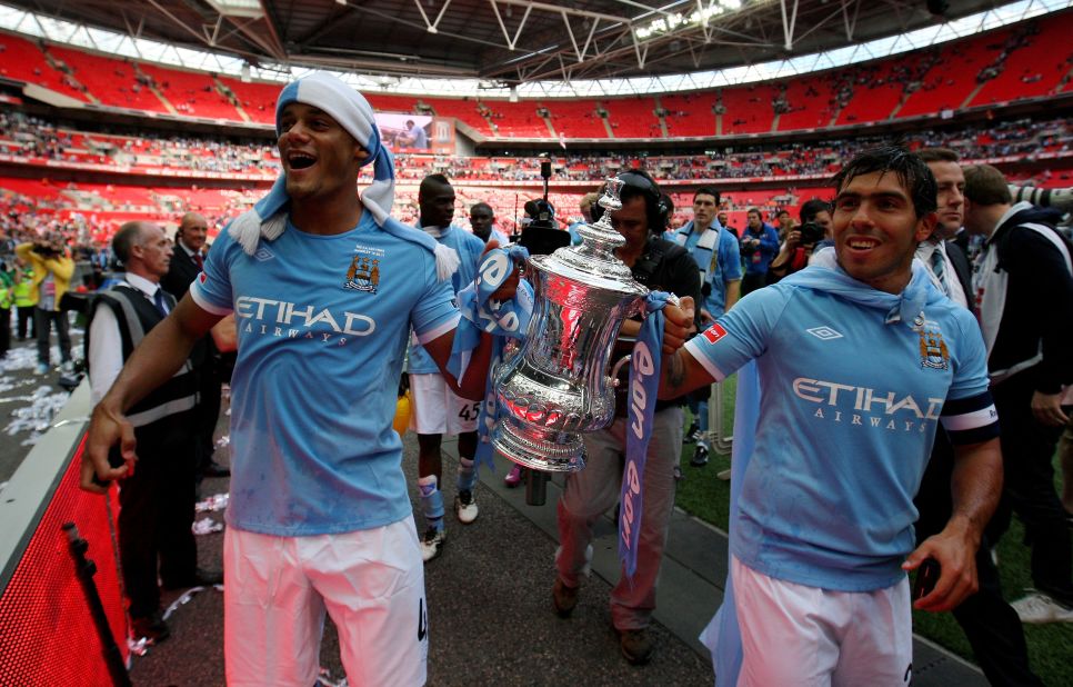 Kompany was consistently excellent for the Abu Dhabi-owned club and was one of the team's standout performers as they beat Stoke City 1-0 to win the FA Cup in 2011.