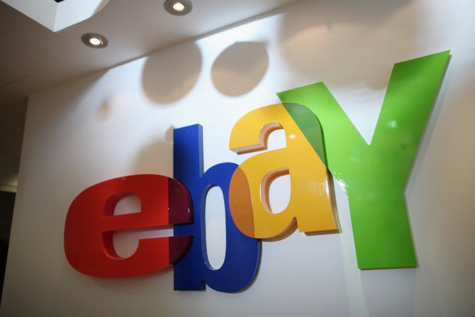 Here's eBay logo with its bright, overlapping letters that was used from 1995 to 2012.