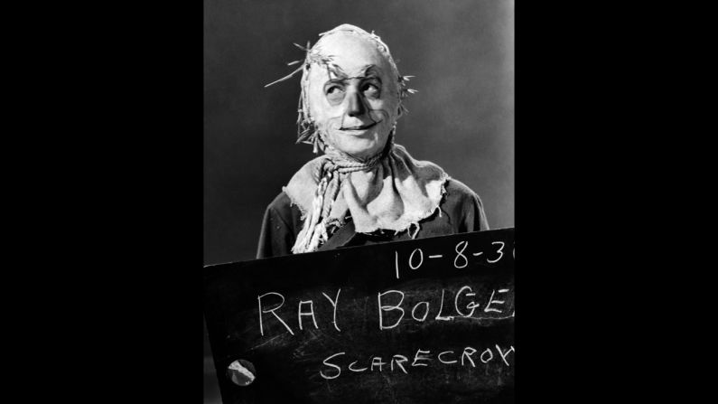 Ray Bolger in a reversed shot during a wardrobe and makeup test.