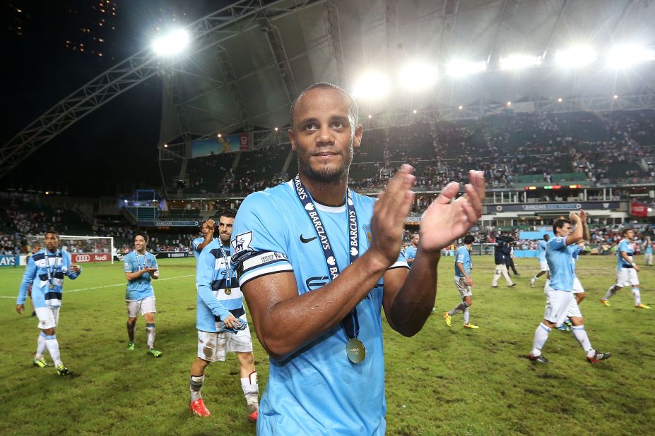 Manchester City captain Vincent Kompany also skippers the Belgium national team. He began his professional career with Brussels club Anderlecht.
