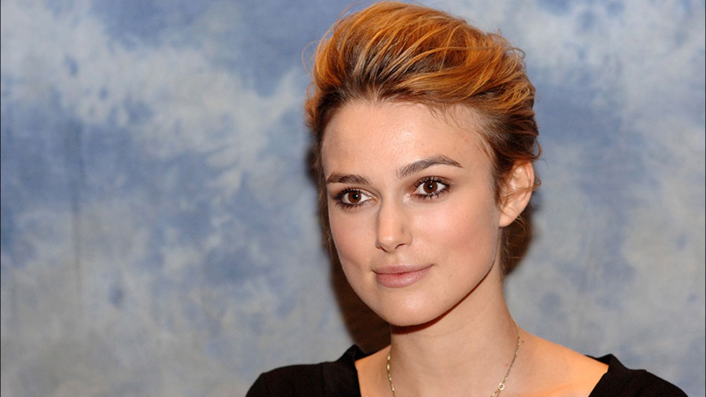 Keira Knightley's has grazed past her shoulders, but in 2004 she chopped it off into a pixie for the movie <a href="http://www.imdb.com/title/tt0421054/" target="_blank" target="_blank">"Domino."</a> 