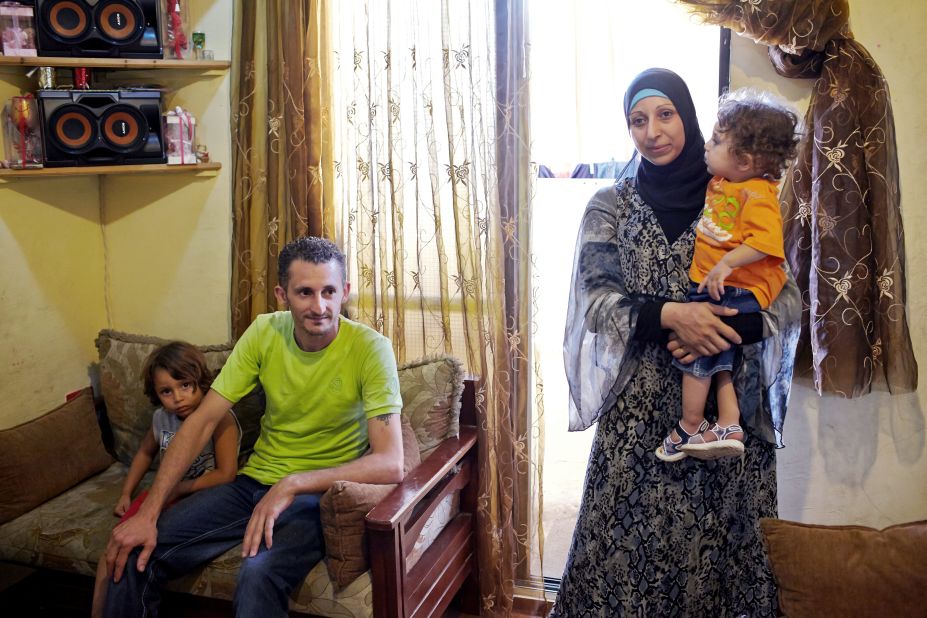 Syrian refugee Hussein, 33, and his wife, Nuhad, 27, and their two children now live in a small apartment in Lebanon. "I miss the atmosphere in Syria," said Hussein.  "I miss the culture. I miss the Msahrji (the drummer who walks around the neighborhood and wakes people for Suhoor). I miss watching the Ramadan series on TV together."