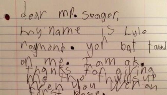 Apparently This Matters: Cutest fan letter ever