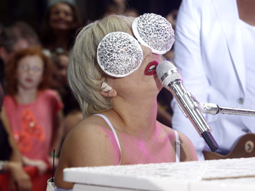 Lady Gaga performs on NBC News' "Today" show.