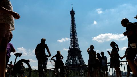 (File) The Eiffel Tower in Paris was evacuated and closed for two hours Friday afternoon over an apparent security concern.