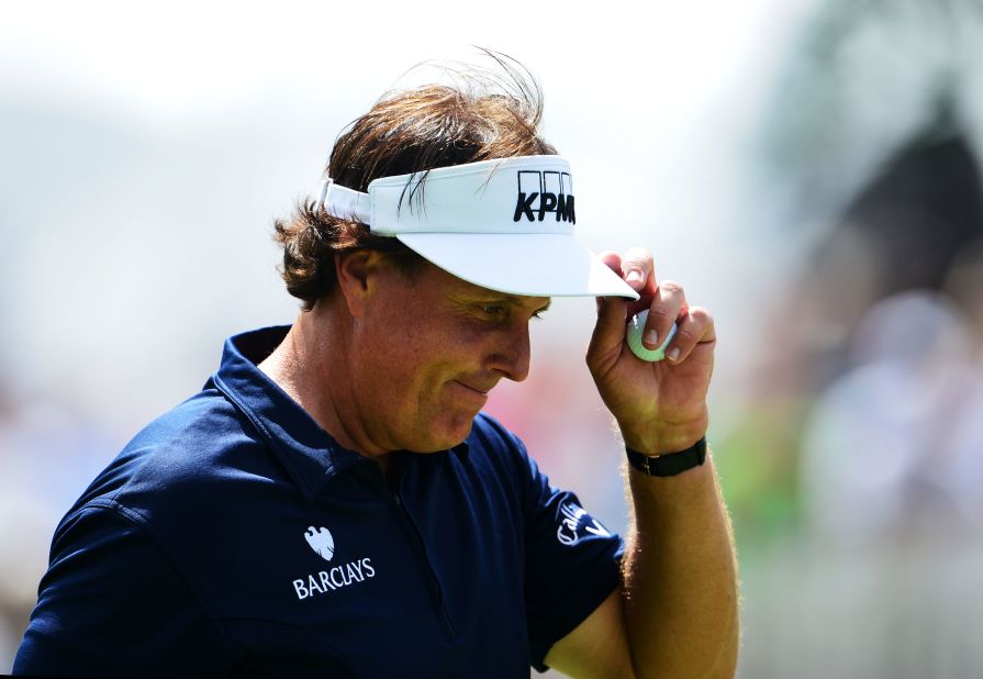 Phil Mickelson had a round to forget Saturday, shooting a 78. But he was back at Oak Hill on Sunday and fared better, carding a 72. He finished in a tie for 72nd. 