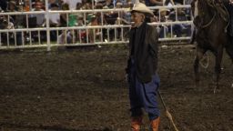 An apology was given after a rodeo clown made fun of President Obama during a show Saturday at the Missouri State Fair.
