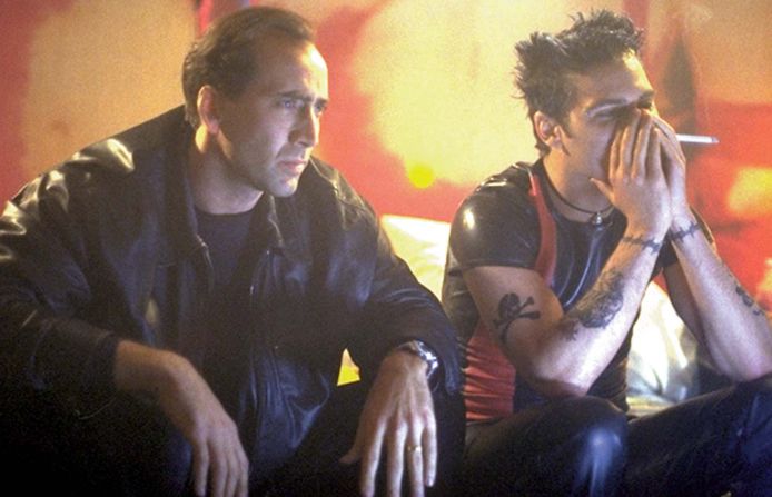 Nicolas Cage stars as a private investigator who has to delve into the world of porn to solve a case in "8mm.'" The 1999 film co-stars Joaquin Phoenix.
