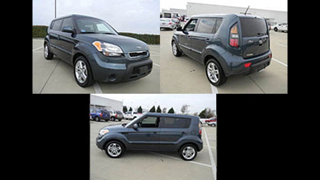 Keyes rented this blue 2011 Kia Soul, Texas license plate CN8 M857, from February 2-7, 2012. He drove the vehicle 2,847 miles. The FBI is looking for additional information the public may have on Keyes' travel. 
