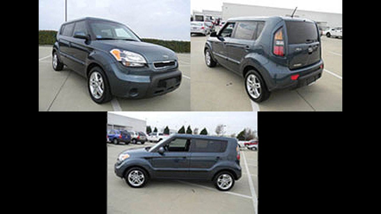 Keyes rented this blue 2011 Kia Soul, Texas license plate CN8 M857, from February 2-7, 2012. He drove the vehicle 2,847 miles. The FBI is looking for additional information the public may have on Keyes' travel.